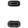 CABLE USB-C 3.2 Gen2x2 20Gbp 100W/5A, MALLADO USB-C/M-H 0.5 M NEGRO NANOCABLE